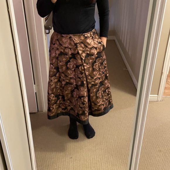 Pink Tartan Rose Gold Jacquard bubble skirt - Picture 7 of 7